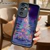 Phone Case: 2D Flat Samsung Galaxy A34 A35 M05 M06 S20 S22 S21 FE Plus 5G Tiered Protective Case, Snowy Small Town, Christmas and Halloween Gifts