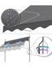 Manual Retractable Shop Door Face Sunshade Canopy No Drilling Required Balcony Curtain Hand Cranked Outdoor Shelter Tent