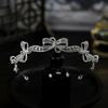 Koreanischer Stil Schlicht Klein Frisch Exquisit Schleife Braut Hochzeitskrone Tiara Krone Tiara Haarschmuck