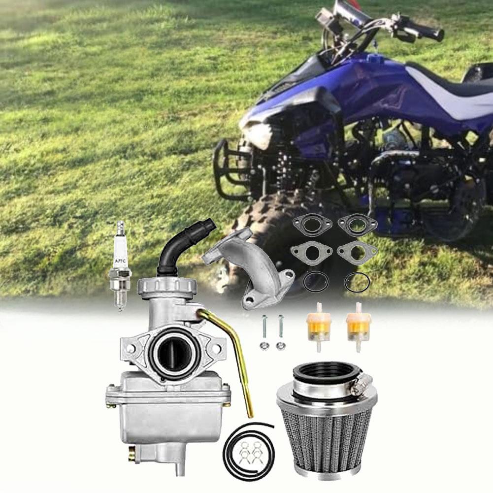 PZ20 Carburetor Kit for Taotao 125cc 110cc 90cc with Fuel Lines Air Filter Spark Head and Complete Installation Accessories