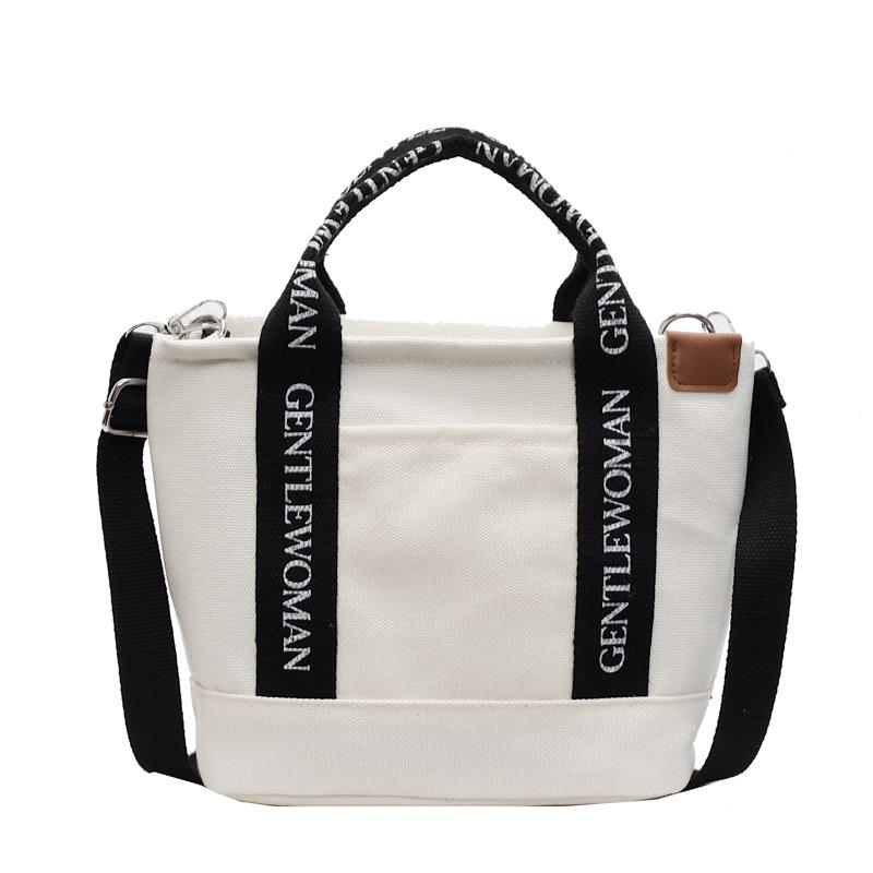 New Handbag New Lightweight Alphabet Canvas Bag Versatile Casual Handbag Crossbody Bag Student Small Bag