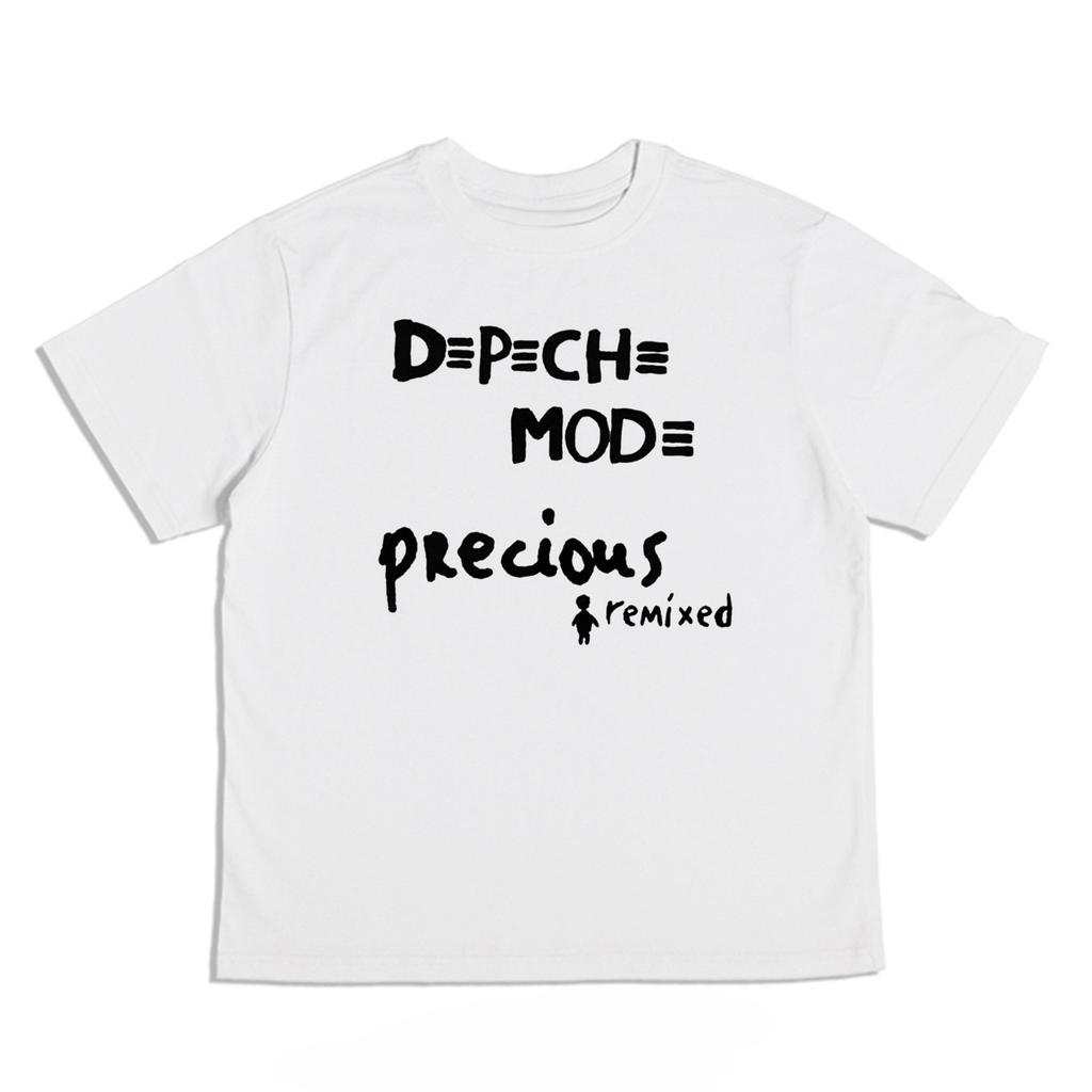 Rock Band Depeche Modes Trendy Tshirt with Cotton Fabric Loose Roundneck Short Sleeves Washed and Distressed Finish