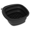 Silicone Face Ice Bowl Foldable Ice Bath Facial Washbasin with Built In Tray Cooling Facial Washing Basin for Home Travel