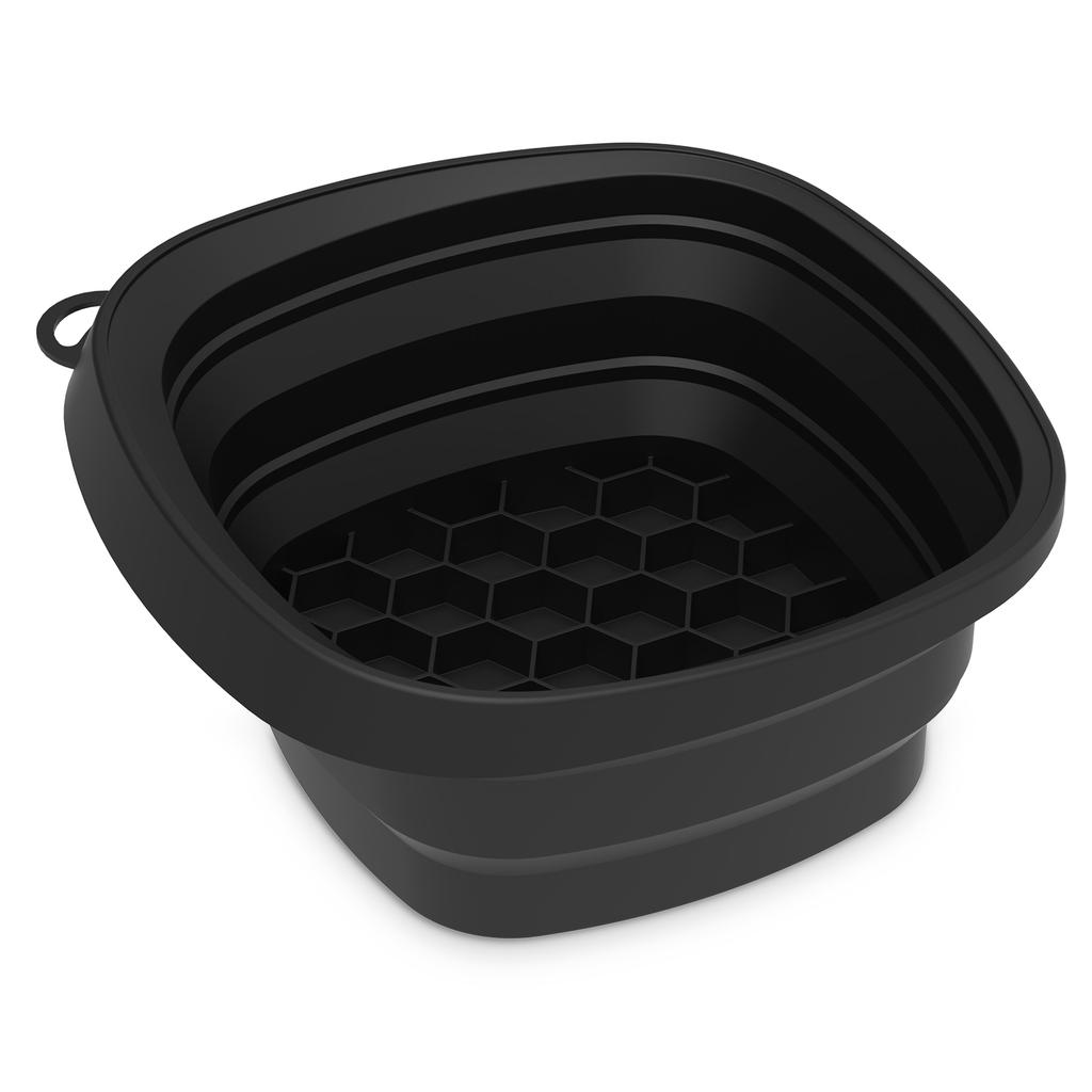 Silicone Face Ice Bowl Foldable Ice Bath Facial Washbasin with Built In Tray Cooling Facial Washing Basin for Home Travel