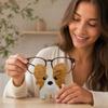 Wooden Animal Eyeglasses Holder Stand for Sunglasses and Reading Glasses Display Desk