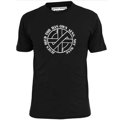 Herren Crass Jesus Starb Für Seine Eigenen Sünden Nicht Meine T-Shirt Punk Ignorant