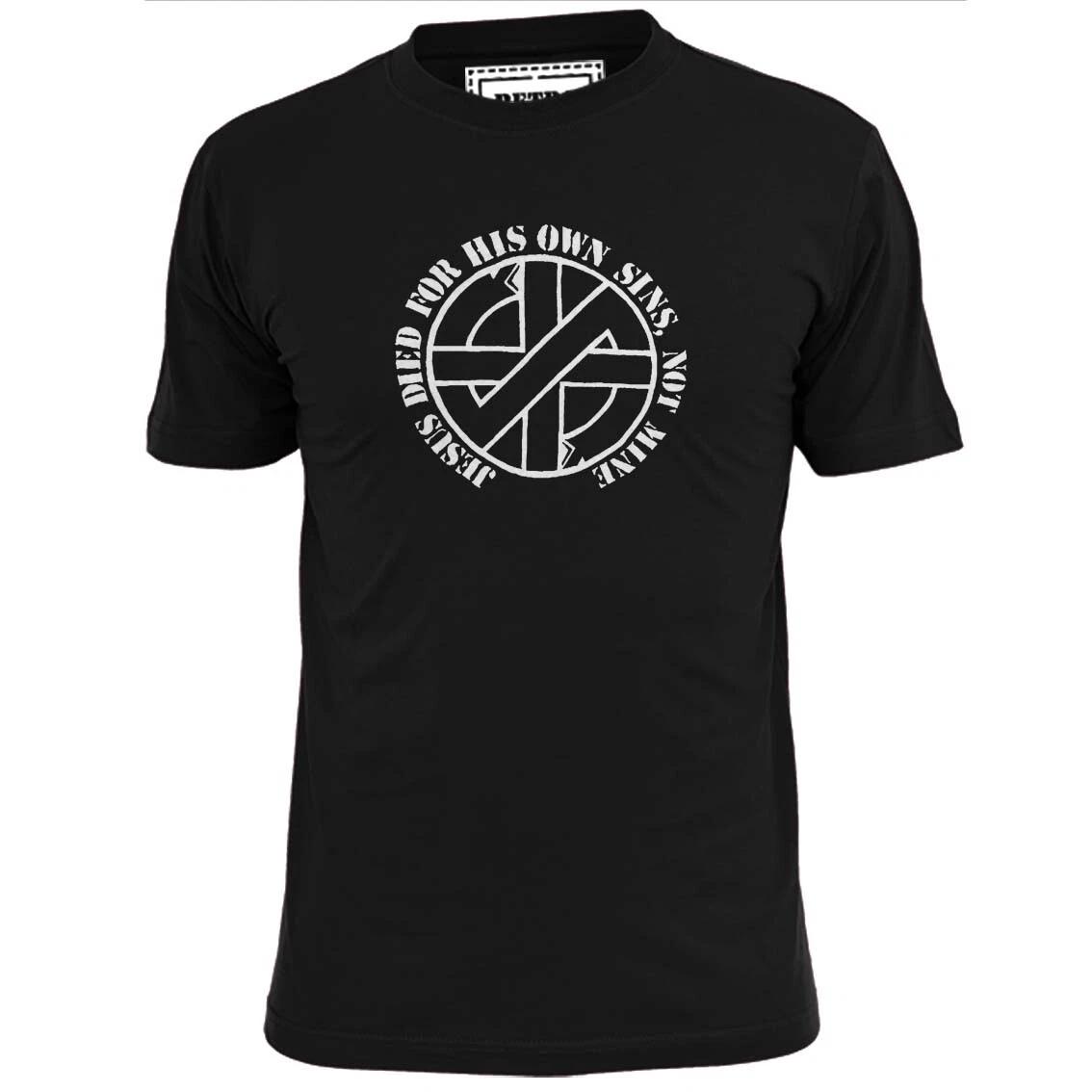 Mens Crass Jesus Died For His Own Sins Not Mine T shirt Punk Ignorant L