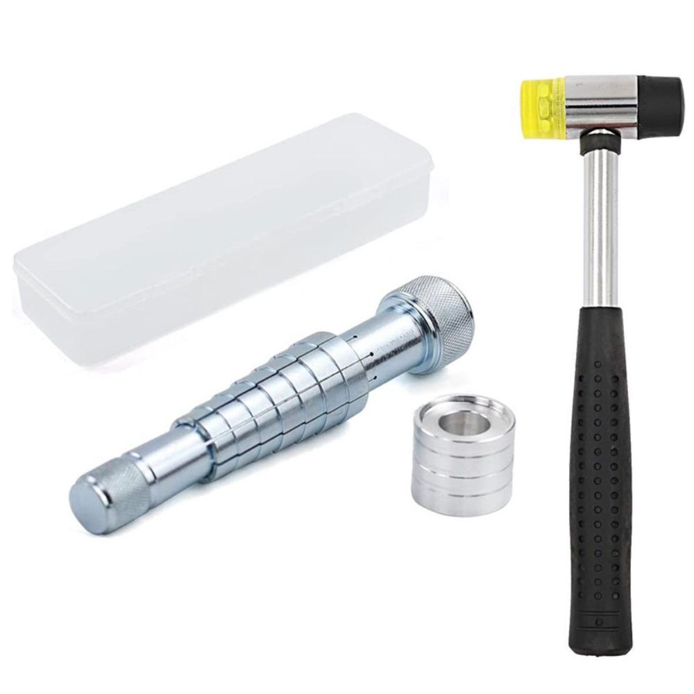 Plastic and Rubber Hammer Finger Ring Size Adjuster Wedding Band Ring Extender Ring Sizer Kit