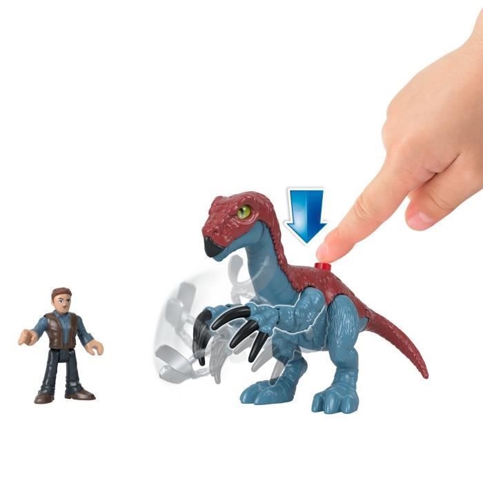 FISHER - PRICE IMAGINEXT - Jurassic World - Slasher Dino Et Personnage - Figurine D'action 1er Age - 3 Ans Et +