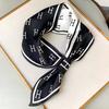 2025 Neckerchief Female Luxury Square Scarf for Women Silk Shawl Satin Hijab Fashion Wraps Hair Bands Ribbon Headband Bandana