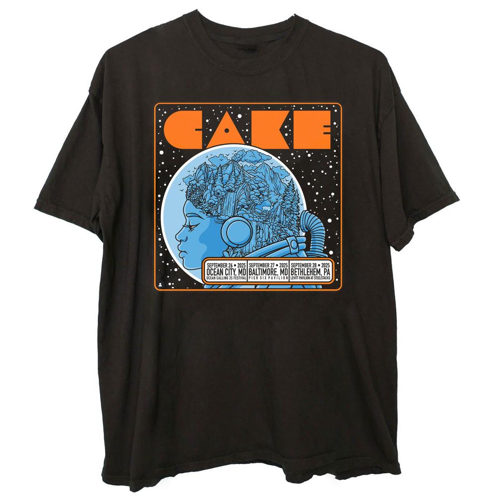 Cake Band Oceans Calling Festival 2025 T Shirt Full Size S-5XL QA985 Unisex T-Shirt XXXL