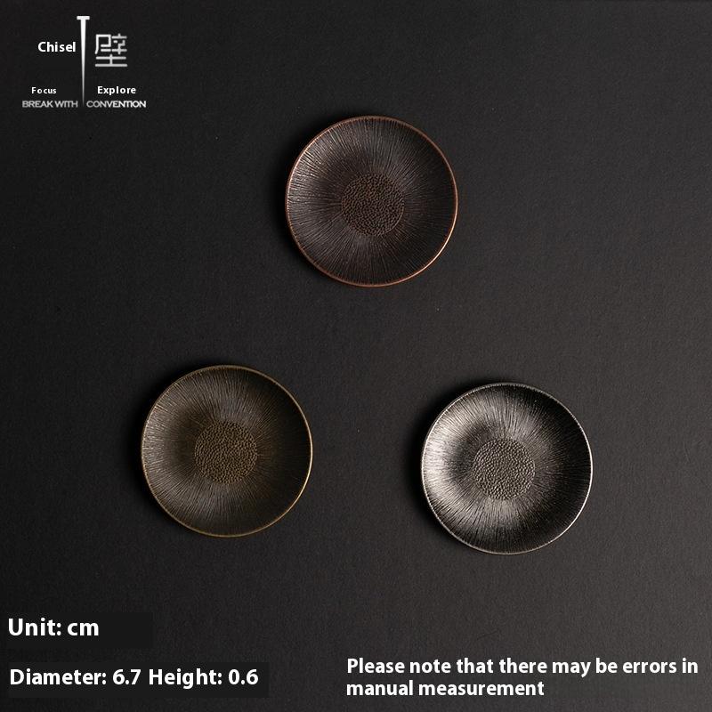 Sous-verre en alliage de zinc, Sous-verre, Accessoires de cérémonie du thé, Coussin de siège pour encens, Petite base porte-encens, S'accorde avec plusieurs styles