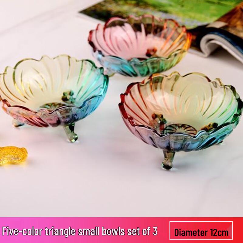 Флавинмси Скандинавское хрустальное стекло Тарелка для сервировки фруктов и закусок