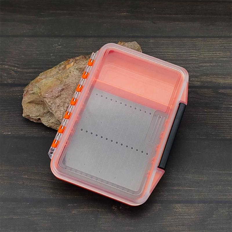 Spoon Hook Baits Organizers Tray Flying Fishing Tackle Waterproof Fly Storage Box Fishing Tackle Box with Sponge Pad