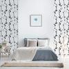 Black Floral Peel and Stick Wallpaper Black Vine Butterfly Self-Adhesive Wallpaper Removable Modern Stick and Peel Contact Paper