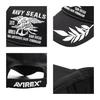 AVIREX Cap Men's Brand Logo Hat Long Brim American Casual Military AVIREX US NAVY Apollo Cap Stylish Navy Gold