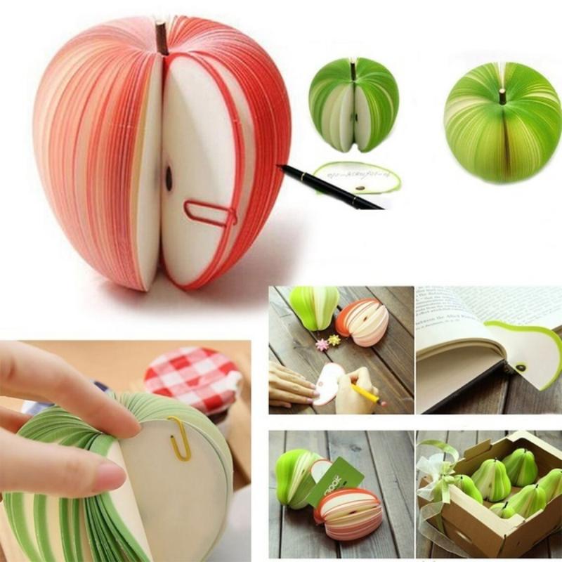 1pcs Cute Fruit Shape Tabs Sticky Notes Memo Pad Student Stationery 1pcs Has 140 Sheets Office Decoration Note Pad Children
