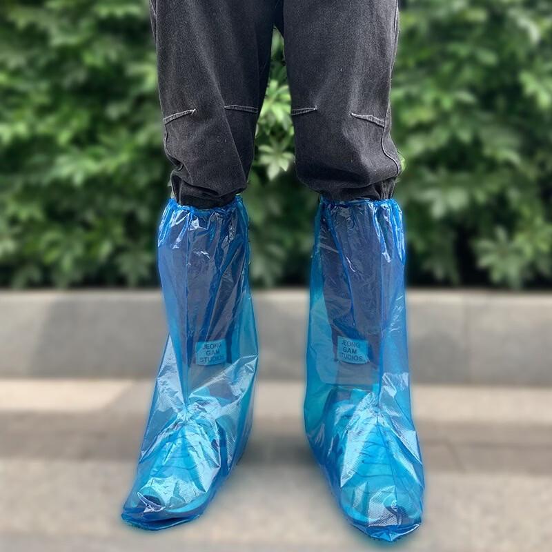 Adult Disposable Long Rain Boot Covers (50 Pcs)
