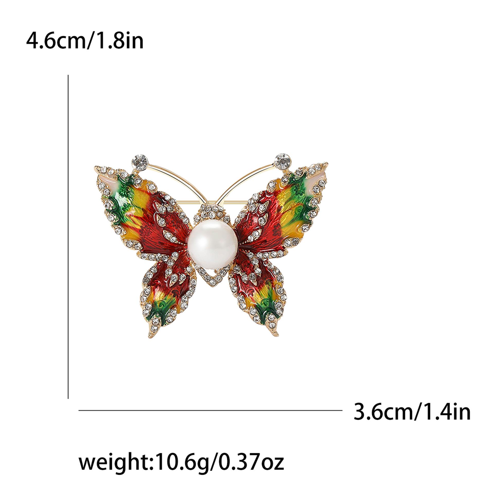 

Модная брошь из сплава с эмалью, жемчугом и бабочкой, изысканная креативная женская брошь-корсет для костюма или платья