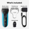 Braun Series 3 ProSkin 3040s Electric Razor Men's Rechargeable Wet and Dry Foil Shaver Blue