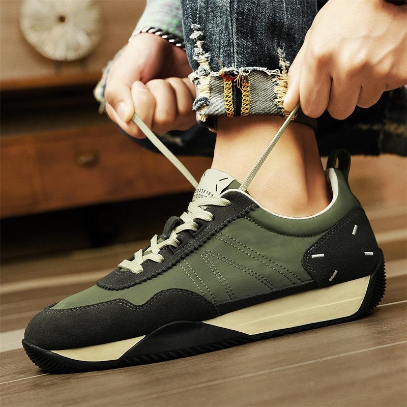Autumn New Ice Silk Cloth Forrest Gump Shoes Men's Shoes Korean Version Student Versatile Sports and Leisure Shoes Trendy Platform Men's Running