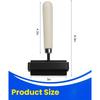 A27F-Brayer Roller For Printmaking, For Crafting, Wooden Handle Durable-Rubber Glue Roller For Ink, Paint, Great