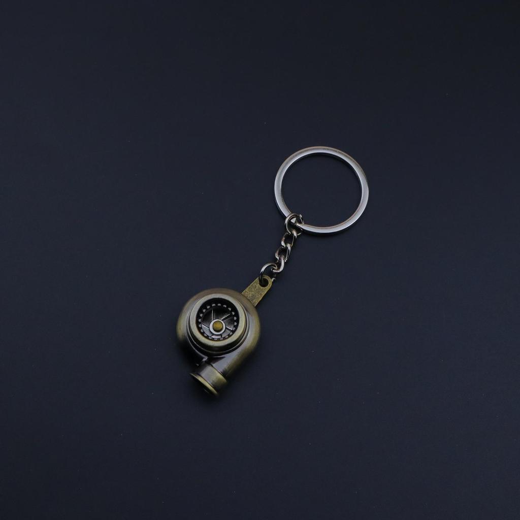 Ratchet Wrench & Piston Keychain: Car and Motorcycle Wheel Hub Modification Gift