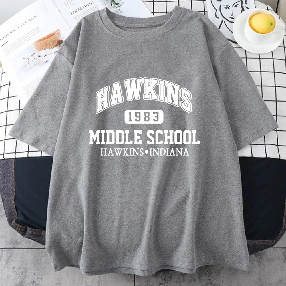 Hot Sale Brand 1983 Print Cotton Short Sleeve For Unisex Vintage Street Hip Hop Tops Oversize Breathable T-Shirts Mans Tee Clothing