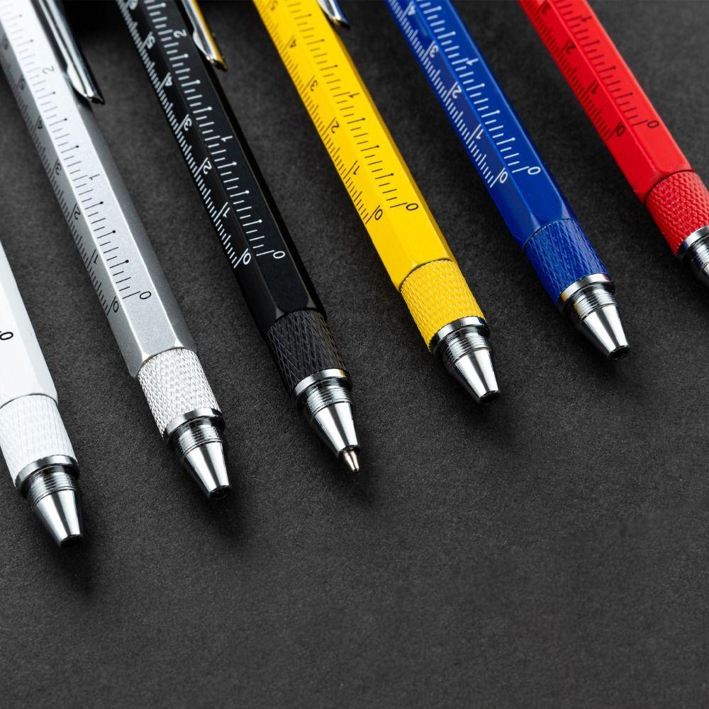 Detachable Ballpoint Pen Portable Measure Technical Ruler  Engineer Carpenter Work