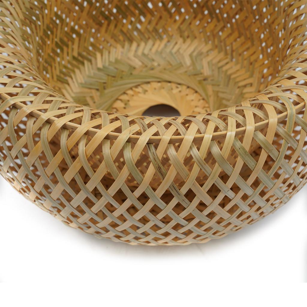 Wicker Rattan Fixture Vintage Style Light Bamboo Ceiling Lamp Pendant Hanging Light For Home Decor Pendant Light