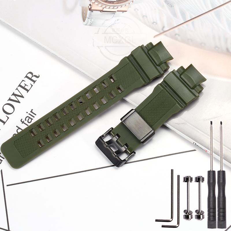 Resin Band Suitable For Casio G-shock GW-4000 GA-1000 GW-A1000 GW-A1100 G-1400 Color Rubber Waterproof Watch Chain Accessories