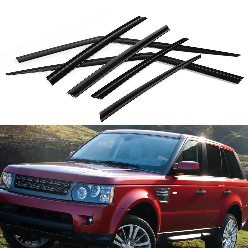 6Pcs Window Vent Visor Black ABS Deflectors Fit for Range Rover Sport 2013?2019