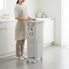 Wet Dry Separation Trash Bin With Wheels Slim Multi-Compartment Garbage Can