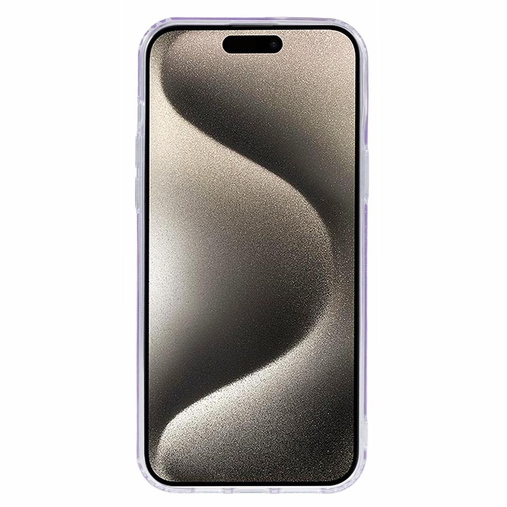 For iPhone 15 TPU+PC Scratch Resistant Phone Cover IMD Shell Pattern Back Protector Case