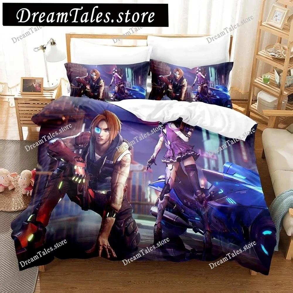 Warrior Game Garena Free Fire Bedding Set Boys Girls Twin Queen Size Duvet Cover Pillowcase Bed Kids Adult Home Textileextile741