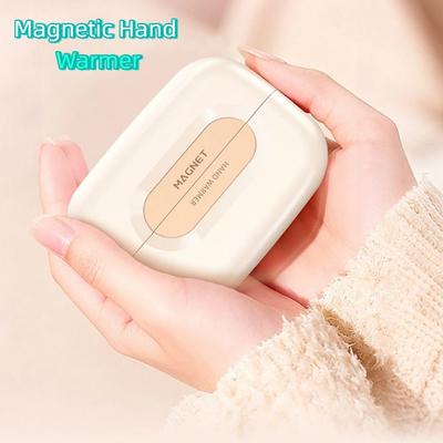 Plastic Magnetic Hand Warmer USB Charging Fast Heating Electric Warmer Safe Heating 3 Speed Adjustable Portable Hand Warmer
