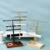 Necklace Jewelry Display Rack Desktop Rings Storage Stand Household Jewellery Displays Shelf Bracelet Earrings Organizer Holder