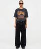 REBRENNER Dtg Latino Pigment Oversized Short Sleeve T-Shirt Charcoal