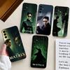 COOL Hacker The M-Matrix Phone Case For Samsung S25,S24,S21,S22,S23,S30,Ultra,S20,Plus,Fe,Lite,Note,10,Black Cover