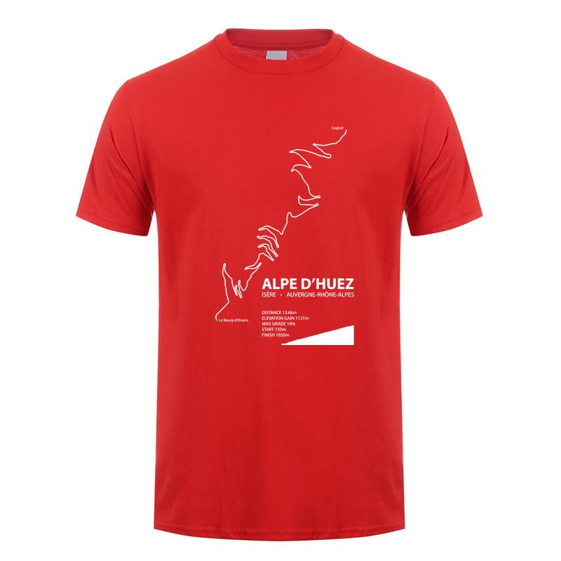 Alpe d Huez Tričko Pánské Dámské Streetwear Topy Léto Krátký Rukáv Bavlna Narozeninové Dárky Tričko Pánské Trička DY-148