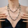 Gradient Tahitian Imitation Pearl Necklace - Elegant Sweater Chain for Women