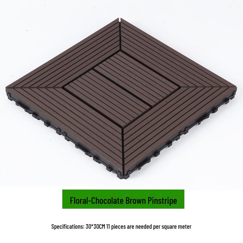 Waterproof WPC Balcony & Garden Flooring - Easy Snap-On, Anti-Corrosion, Ideal for Outdoors & Indoors.