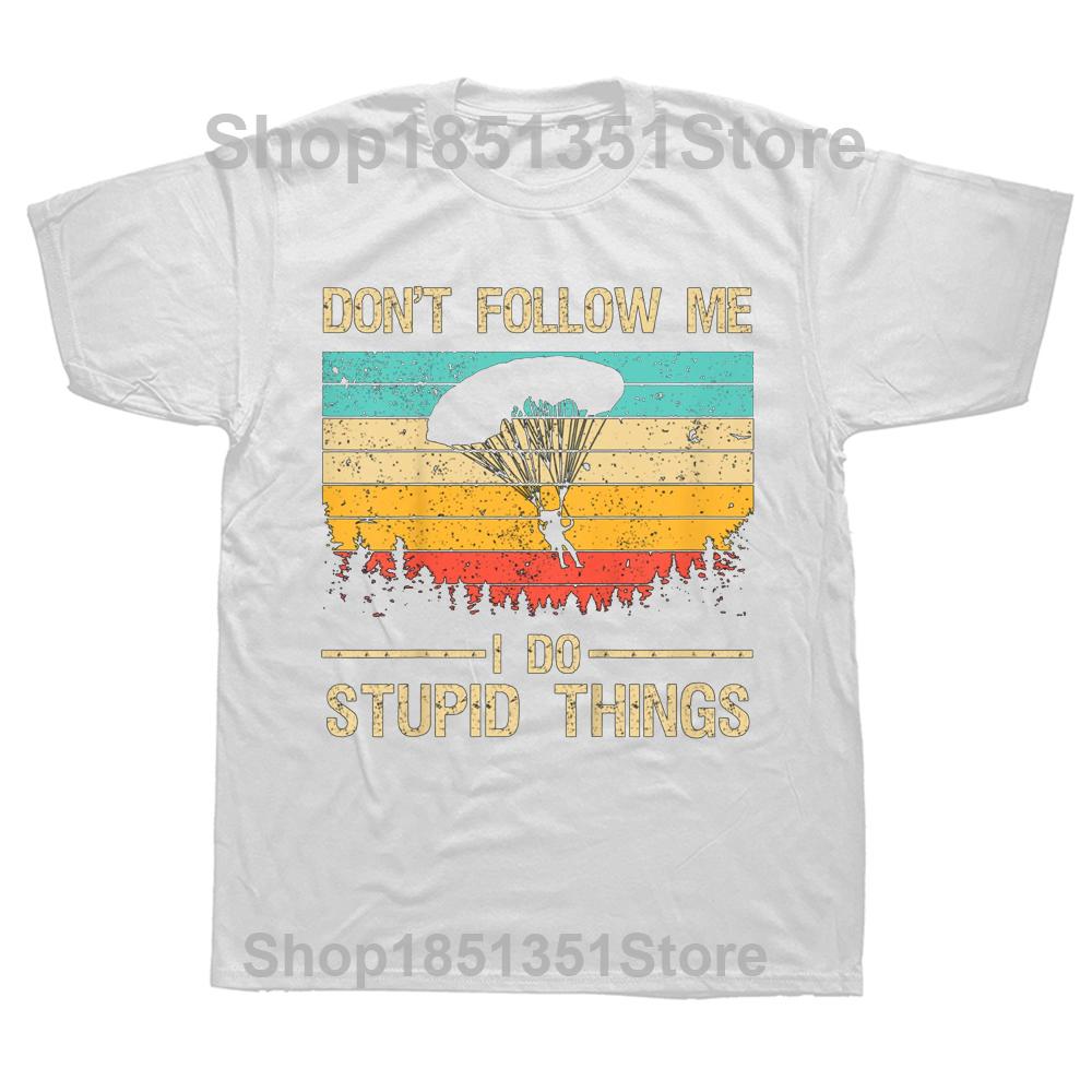 Funny Skydiving Art Skydiver Skydive Lovers T Shirts Summer Style Graphic Cotton Streetwear Short Sleeve Birthday Gifts Tshirt S