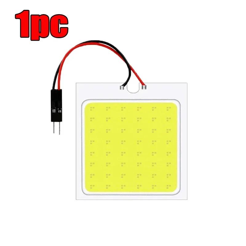 

10-1pcs T10 Car Led Cob 48SMD White Parking Bulb Auto Interior Wedge Reading Lamp Door Dome Festoon License Plate Light White