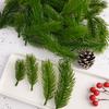 30/10Pcs Artificial Pine Branches Christmas Green Plants Pine Needles DIY Xmas Tree Garland Home Navidad Party Decoration Flower