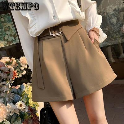 High Waist Casual Shorts Women New Arrival Summer Korean Style Solid Color All-match Ladies Elegant Short Pants
