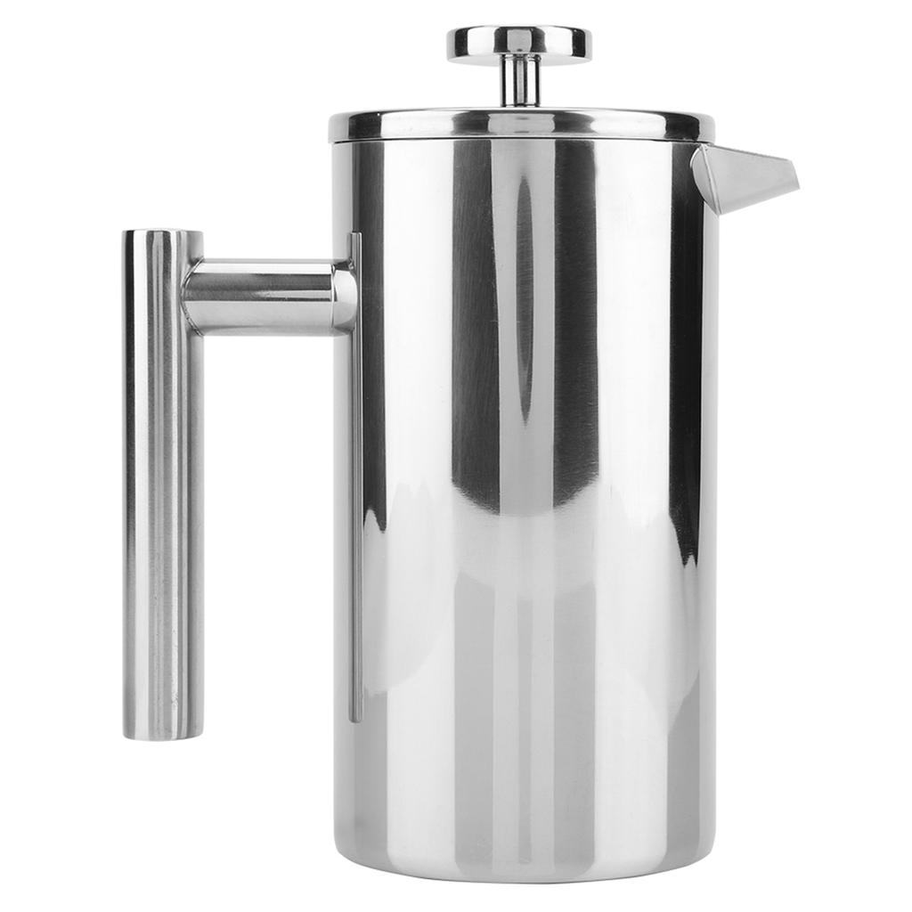 Double Walled Stainless Steel Coffee Maker French Press Tea Pot With Filter Hand-Made Coffee Utensils For Making Coffee Tea
