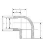 Xuantu CPVC 90-Degree High-Temperature Socket Elbow
