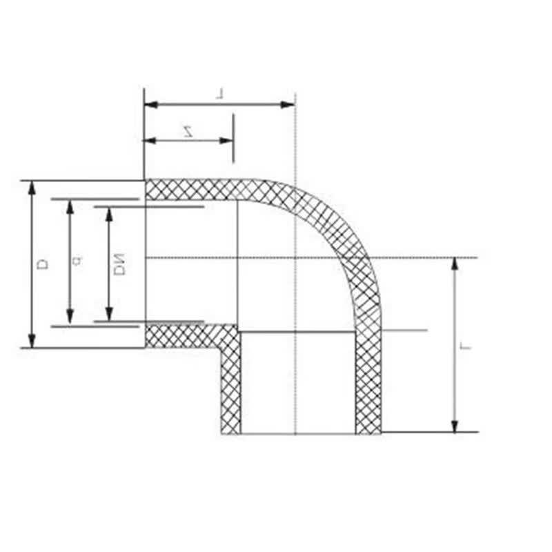 Xuantu CPVC 90-Degree High-Temperature Socket Elbow