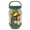 Barattolo per Insalata con Strati Verticali, Vasetti per Condimenti con Coperchio di Sicurezza Ermetico, Mantiene le Insalate Fresche e Croccanti, Contenitore per Meal Prep